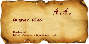Augner Alex névjegykártya